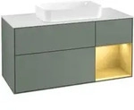 V&B Waschtischunterschrank Finion 120cm, Pl w m, Reg re gol m, Oli. m Lac
