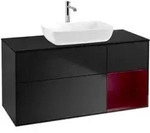 V&B Waschtischunterschrank Finion 120cm, Pl b m, Reg Peo m Lac, bla m Lac