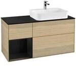 V&B Waschtischunterschrank Finion 120cm, Pl b m, Reg li bla m Lac, Oa ven
