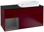V&B Waschtischunterschrank Finion 120cm, Pl b m, Reg li Anthrac. m, Peo m