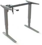 STIER Elektrisch h&ouml;henverstellbares Gestell 501-43 Silber f&uuml;r 100x80 cm Platte