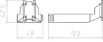 KAISER Systemfl&uuml;gel-Set 1211-00 103 x 49 x 36mm 2-tlg.
