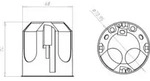 KAISER Hohlwand Daten/Netzwerkdose ECON T74mm 9280-78