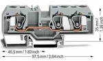 WAGO Durchgangsklemme 284-681 0,2-10mm2 grau