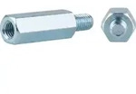 Sechskant-Abstandsbolzen I/A St. gal Zn M 3 x 40 / 7 x 6 SW 5,5 gal Zn S