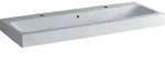Geberit Waschtisch iCon 120x48,5cm, m 2 HL, wei&szlig;, mit &Uuml;berlauf