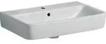 Geberit Waschtisch Renova Compact 60x37cm, we., mit Hahnloch, mit &Uuml;berlauf