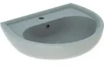 Geberit Waschtisch Renova 60x49cm, perg., m Hahnloch, mit &Uuml;berlauf