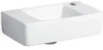 Geberit Handwaschbecken Renova Compact 40x25cm, o. &Uuml;L, Hahnloch rechts, wei&szlig;