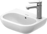 Duravit Handwaschbecken D-Code 36x27cm, m &Uuml;L, HLB, we, Hahnloch rechts