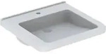 Geberit Waschtisch Renova Comfort 65x55cm, BF, m Hahnl., o. &Uuml;L, we. K-Tect
