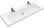 V&B M&ouml;belwaschtisch Subway 2.0 wei&szlig;, 130x47cm, 2 Hahnl&ouml;cher, &Uuml;berlauf