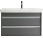 Duravit M&ouml;belwaschtisch D-Code 85x48cm, m Hahnl., &Uuml;L, Hahnloch, wei&szlig;