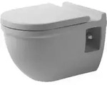 Duravit Wand-WC, Tiefsp&uuml;ler Comfort Starck 3 36,5x54,5cm, 6 l, Sitzh&ouml;he +5cm, wei&szlig;