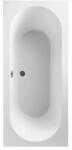 V&B Rechteck-Badewanne O.NOVO 190x90cm, wei&szlig;, Ablauf mittig