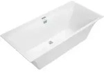 V&B Rechteck-Badewanne Squaro Edge 12 Duo 160x75cm, wei&szlig;, Ablauf mittig