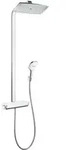 hansgrohe Showerpipe Raindance E mit Thermostat, 1jet, wei&szlig;/chrom