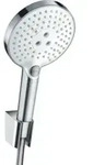 hansgrohe Brausehalter-Set Raindance Select S 1600mm Brauseschlauch, wei&szlig;/chrom,