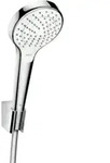 hansgrohe Brausehalter-Set Croma Sel. S Vario 1600mm Brauseschlauch, wei&szlig;/chrom