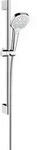 hansgrohe B-S Croma Sel. E Mul EcoSm. 669mm Brausestange, 9 l/min, wei&szlig;/chrom