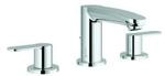 Grohe 3-Loch-Waschtischarmatur Eurostyle C 1/2", mit Ablaufgarnitur, chrom (20208002)
