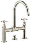 hansgrohe Zwei-Griff-Waschtischarmatur 220 Axor Montreux A 175mm, m Kreuz,