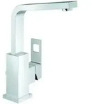 Grohe Waschtisch-Einhebelmischer Eurocube 1/2", L-Size, mit Ablaufgarnitur, chrom
