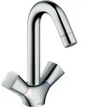 hansgrohe 2-G-Waschtischarmatur Logis 150 mit Zugstangen-Ablaufgarnitur, chrom
