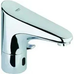 Grohe Infrarot-Waschtischarmatur Europlus E chrom, Steckertrafo und Mischung
