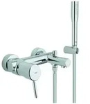 Grohe Wannen-Einhebelmischer Concetto chrom, mit Brausegarnitur, Wandmontage