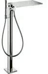 hansgrohe Fertigmontageset Axor Massaud Wannen-Einhebelmischer, bodenstehend, chrom