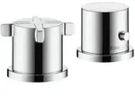 hansgrohe Fertigset Axor Citterio E 2-L-BW-Rand-Arm., mit Thermostat, chrom