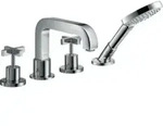 hansgrohe Fertigmontageset Axor Citterio 4-L-Fliese-Ar, m Kreuzgr., Roset., chr