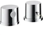 hansgrohe Fertigmontageset Axor Uno 2-L-BW-Rand-Arm., mit Thermostat, chrom