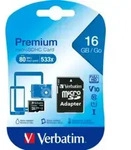 Verbatim microSDHC-Card 16GB Class 10 44082