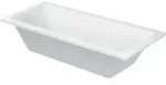 Duravit Rechteck-Badewanne D-Code 180x80x42cm, Zentraler Abl, 2 RS, wei&szlig;