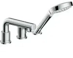 hansgrohe 3-Loch-Wannenrand-EHM Talis S Ausladung 200mm, chrom