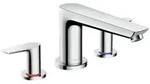 hansgrohe Fertigmontageset Talis E 3-Loch-Wannenrandarmatur, chrom