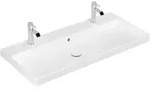 V&B M&ouml;belwaschtisch Avento 100x47cm, 2 HL, mit &Uuml;berlauf, wei&szlig;