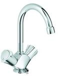Grohe Waschtisch-Zweigriff-Armatur Costa 1/2", vers Ket., schwenkb. Rohrausl, ch