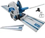 Scheppach Tauchs&auml;ge PL75 1,6kW 230V + F&uuml;hrungsschiene 1400 + Zubeh&ouml;rpaket