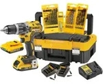 DEWALT Schlagbohrschrauber-Set 18V 2,0(BL) mit Zubeh&ouml;r DCK796D2T-QW