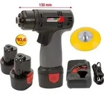 KS Tools Akku-Schleifmaschine, 3.200 U/min 10,8V, mit 2 Akkus und 1 Ladeger&auml;t