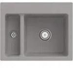 V&B b&uuml;ndige Sp&uuml;le Subway 60 XM Flat m Ablaufgarnitur, Handbet&auml;tigung, fossil