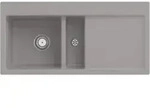 V&B Fl&auml;chenb&uuml;ndige Sp&uuml;le Subway 60 Flat li, m Abl.garn, Handbet&auml;tigung, fossil