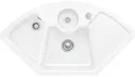 V&B Ecksp&uuml;le Solo Eck m Abl.garn, Exzenter, sn wh. CeramicPlus