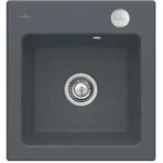 V&B Sp&uuml;le Subway 45 XS m Abl.garn, Exzenter, gra CeramicPlus