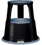 Rollhocker Stahlbl.lichtgrau H.mit/o.Belast.430/440mm D.oben 295mm D.unten 435mm