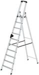 MUNK Aluminium-Stehleiter einseitig begehbar 1 x 10 Stufen