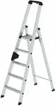MUNK Aluminium-Stehleiter einseitig begehbar 1 x 5 Stufen